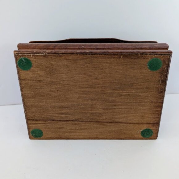Vintage Wooden Mallard Duck Jewelry Trinket Box - Picture 6 of 6